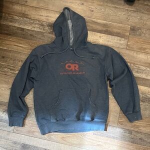 Outdoor Research Dark Blue Advocate Hoodie with Cranberry Logo